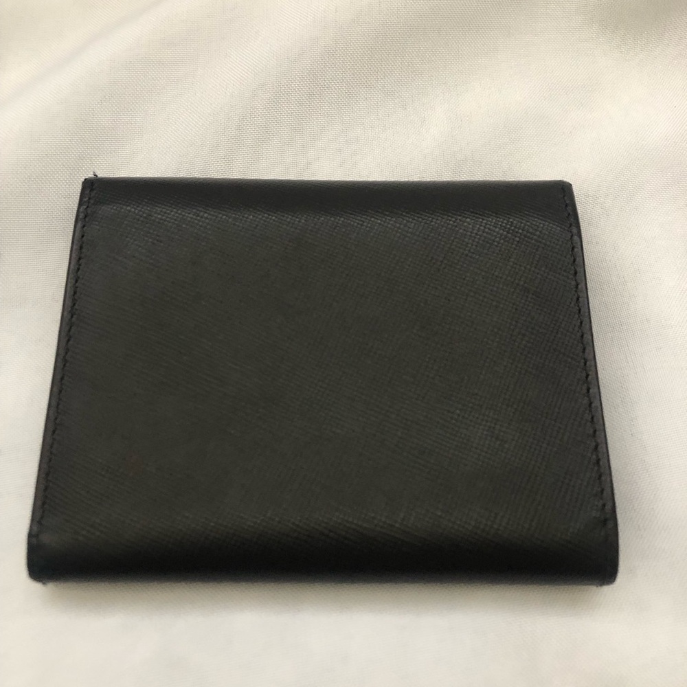 Prada Black Leather Trifold Wallet - Picture 2 of 13